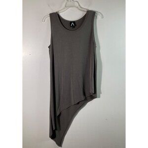 Womens COA Clothing Of Ahnjoonhee Sleeveless Lagenlook Tank Top 2/Small Gray